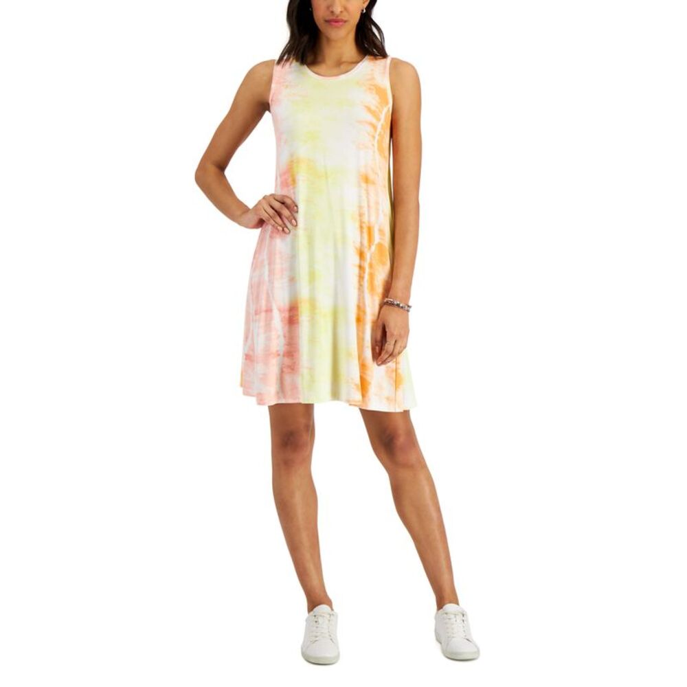 Style & Co Petite Tie Dyed Sleeveless Flip Flop Dress
